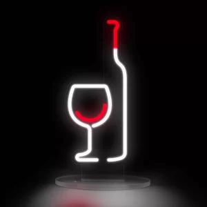 Lampada Neon Vino Rosso