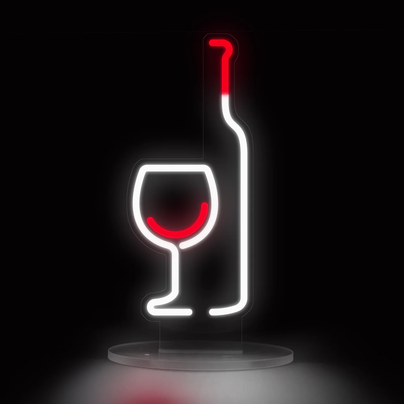 Lampada Neon Vino Rosso