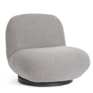 Poltrona girevole Marge grigio
