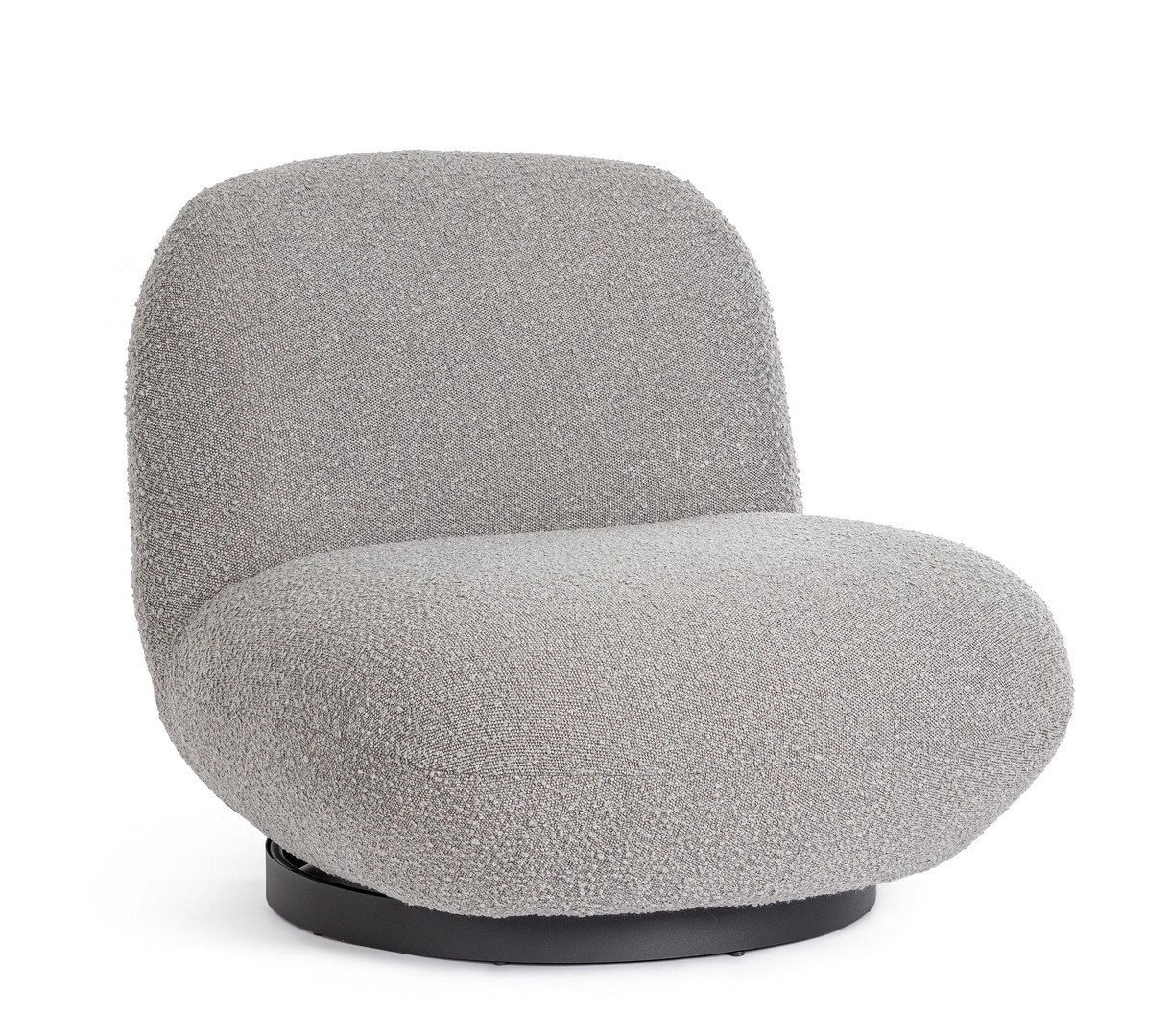Poltrona girevole Marge grigio