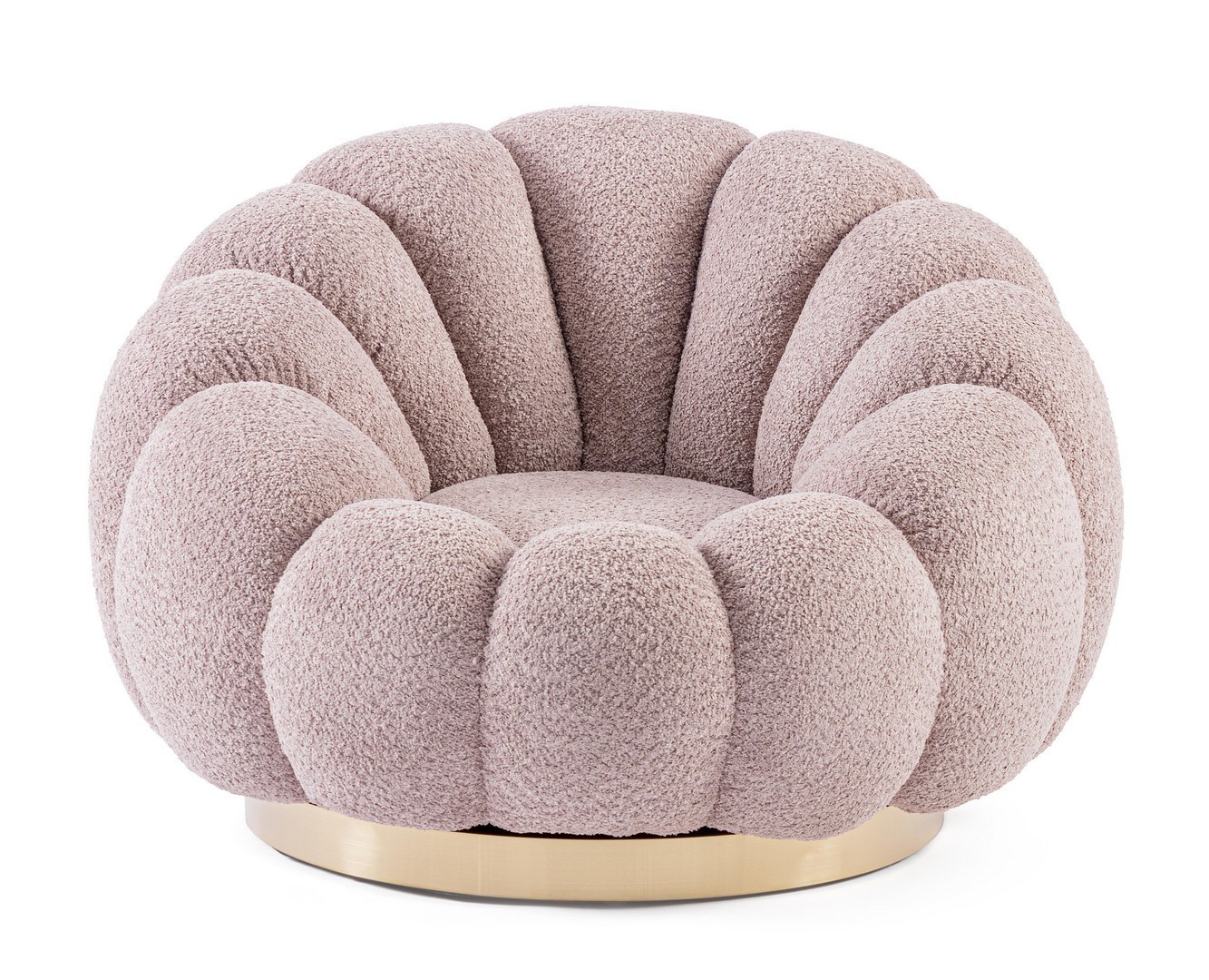 Poltrona Girevole fiore rosa antico - immagine 7