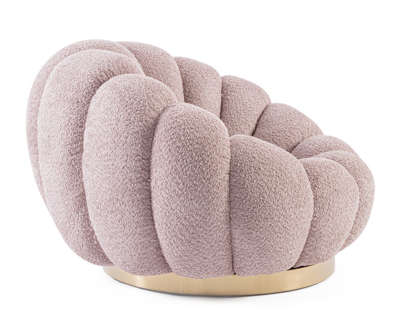 Poltrona Girevole fiore rosa antico - immagine 5