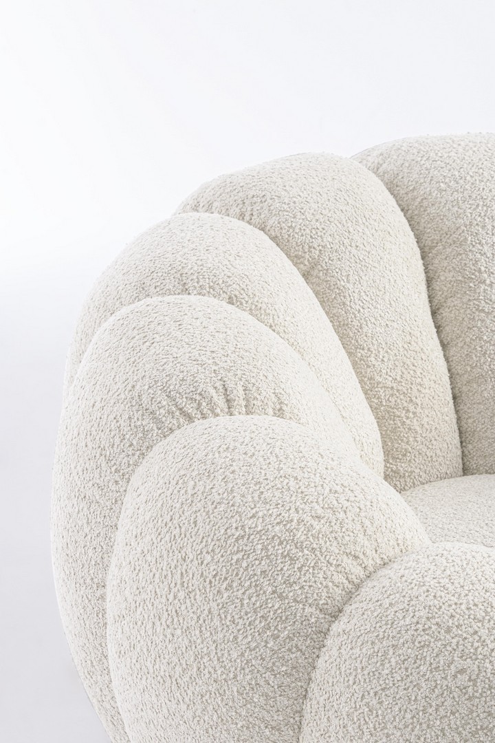 Poltrona Girevole fiore natural - immagine 3