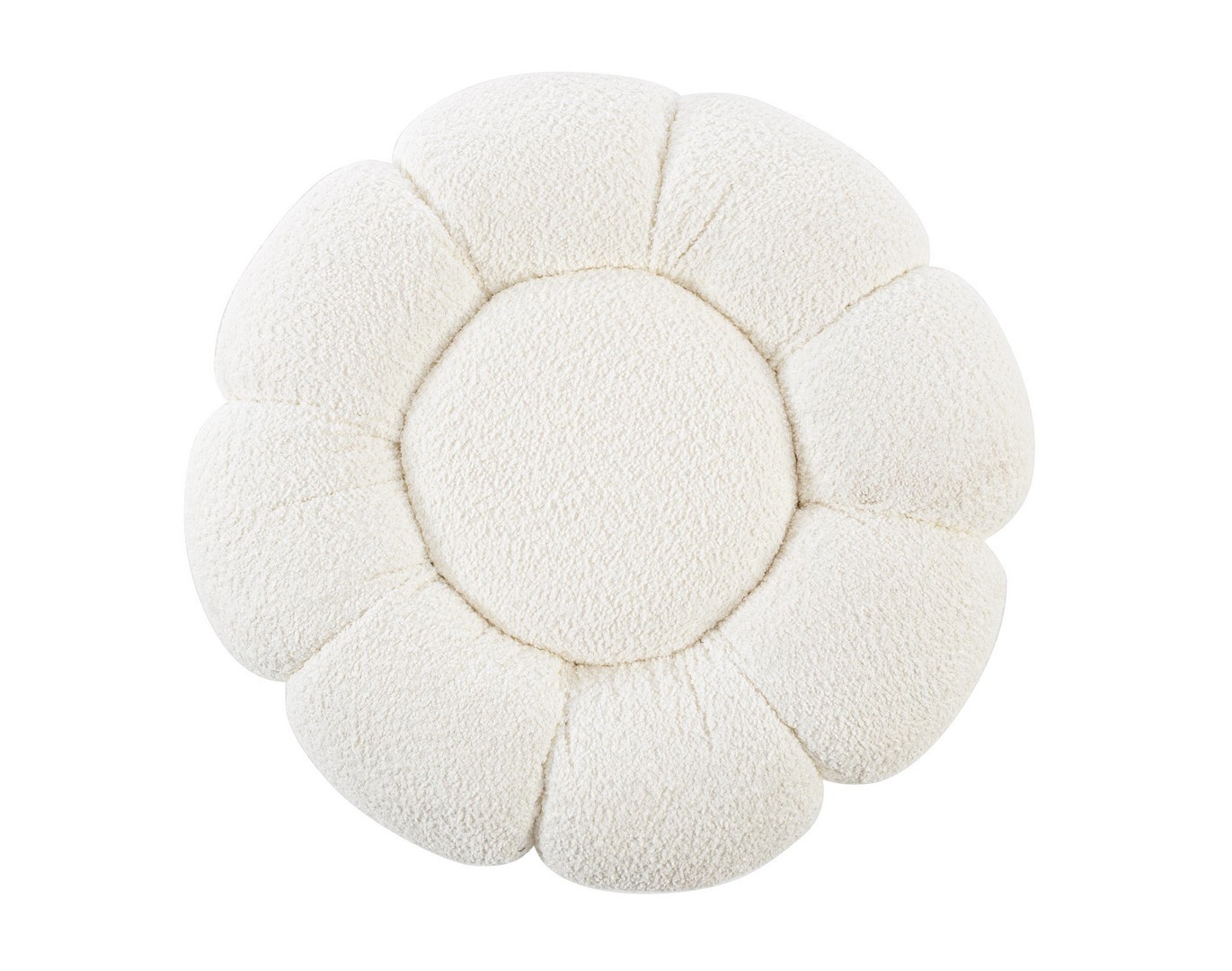 Pouf fiore bianco