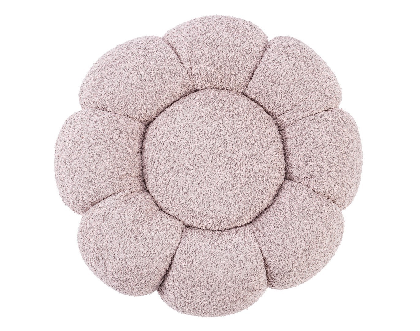 Pouf fiore rosa antico