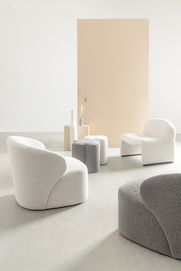 Pouf quadrifoglio panna - immagine 7