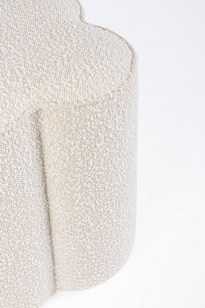 Pouf quadrifoglio panna - immagine 5