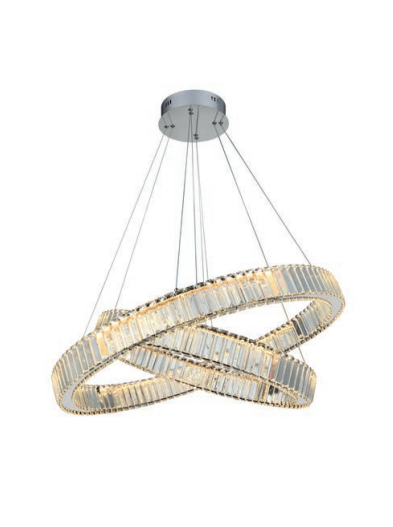 Sospensione Spark silver ⌀80/60cm regolabile