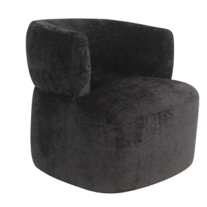 Poltrona ciniglia nera