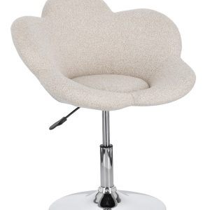 Sgabello poltrona fiore beige