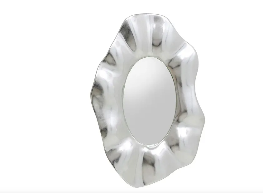 Specchio flow argento 150x98