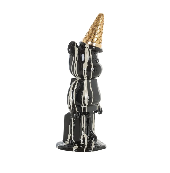 Statuina Ice-Orso Nero 15x15xh40cm