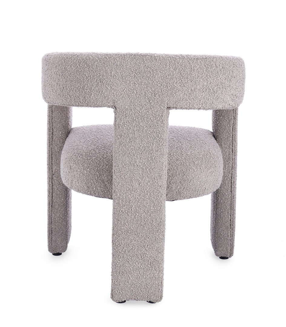 sedia teddy glamour grigio - immagine 3