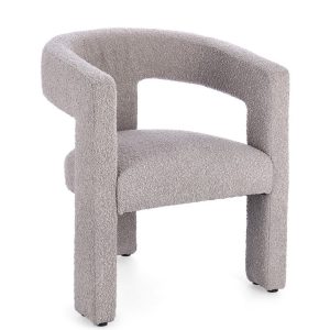 sedia teddy glamour grigio