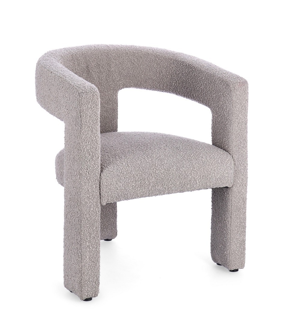 sedia teddy glamour grigio