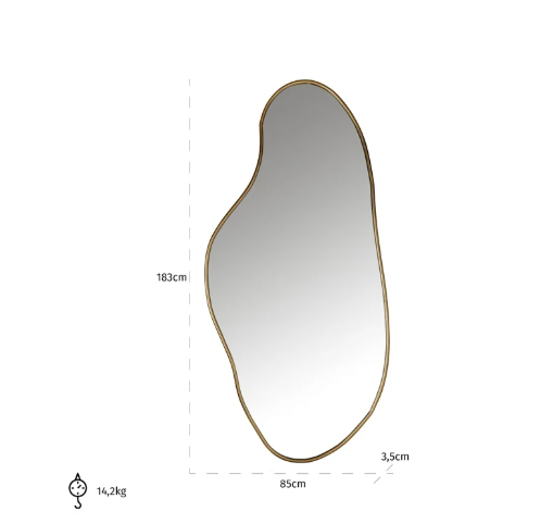Specchio oro spazzolato - immagine 3