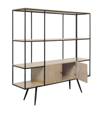 Libreria legno e nero - immagine 3