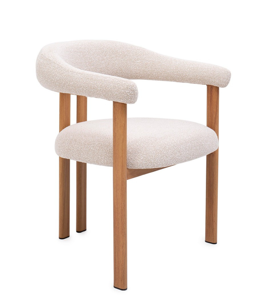 Sedia Giuda Legno Naturale/Beige