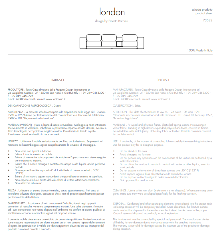 Divano LONDON - immagine 5