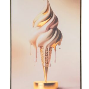 WALL ART ICECREAM GOLD