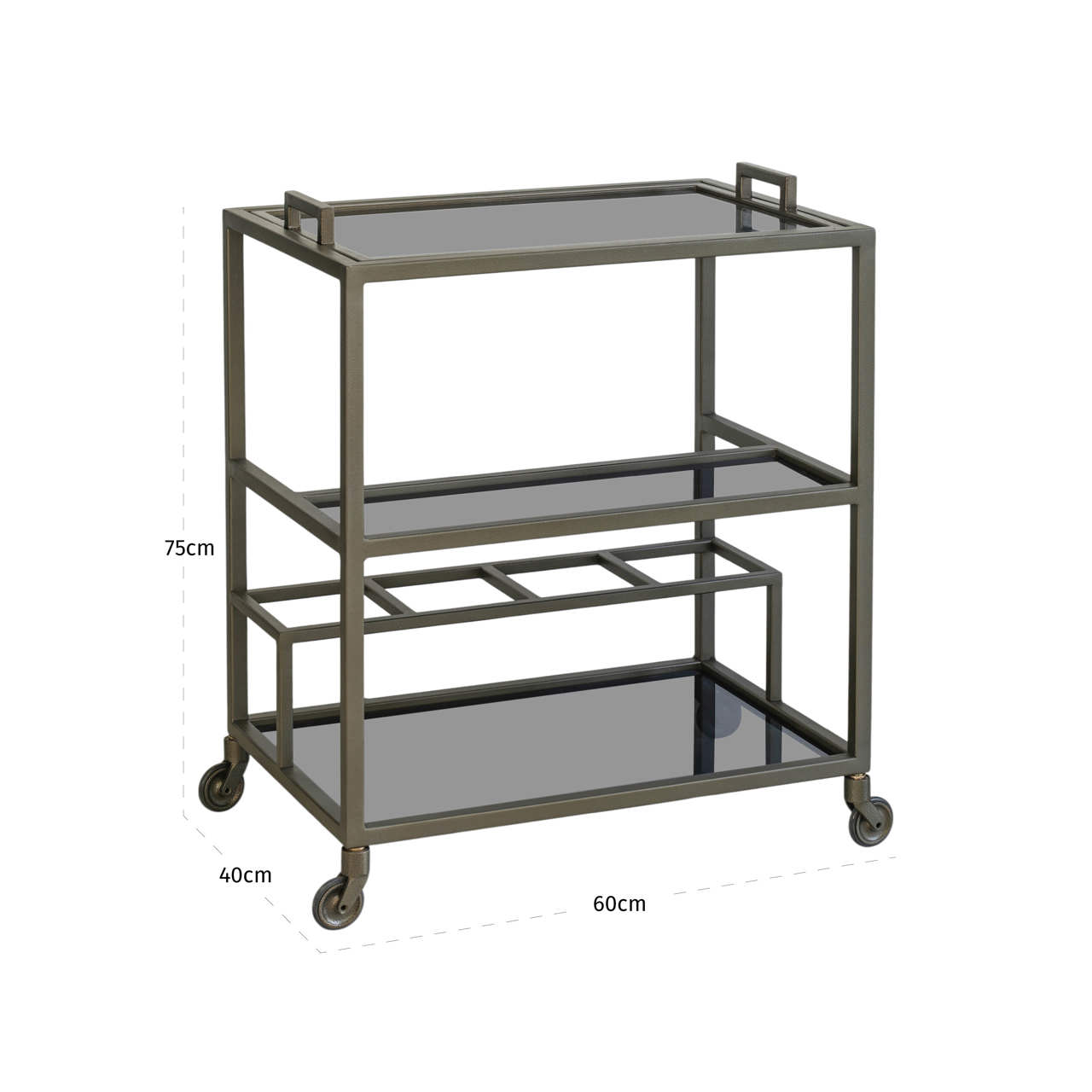 Carrello Ruinart ottone antico - immagine 4